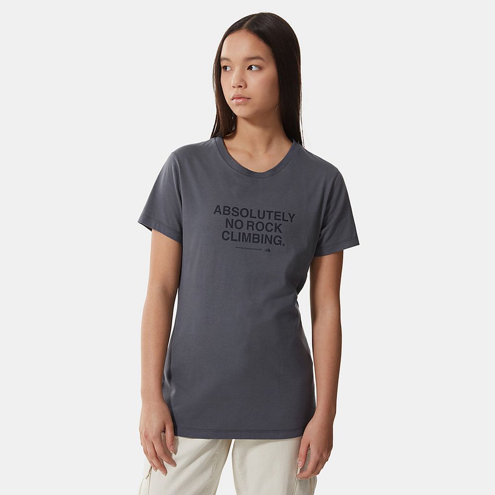 The North Face T-Shirts Womens Australia - The North Face New Climb Grey (HVS-062893)